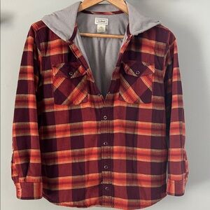 L.L. Bean Kids Fleece Flannel Jacket